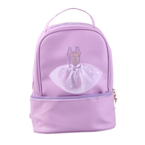 PACKOVE Tanztasche Für Mädchen Mit Reißverschluss Kinder-Ballett-latein-Rucksack Stilvolle Schultasche Großes Fassungsvermögen Zufällige Farbe von PACKOVE