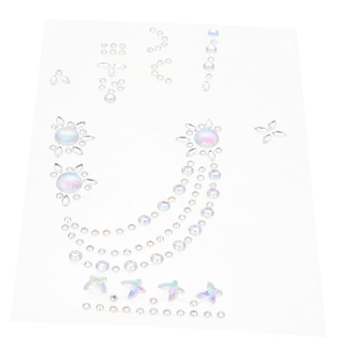 PACKOVE Temporäre Acryl-körperkunst-strass-aufkleber Selbstklebende Für Gesichtsschmuck Diy-körperjuwelen Strass-gesichtsaufkleber Für Festival-party-make-up von PACKOVE