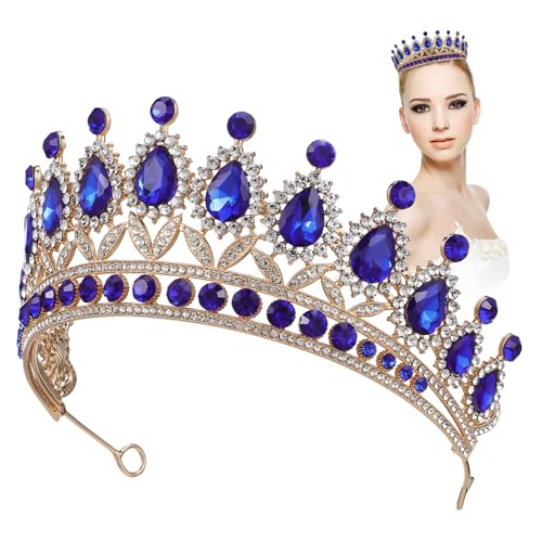 PACKOVE Tiara Diademe für Frauen Kronen Junggesellin Zu Braut Hochzeit Sei Party Krone für Frauen Bachelorette-Krone Promkrone Strass Blue PACKOVE Tiara Diademe für Frauen Kronen Junggesellin Zu Braut Hochzeit Sei Party Krone für Frauen Bachelorette-Krone Promkrone Strass Blue von PACKOVE