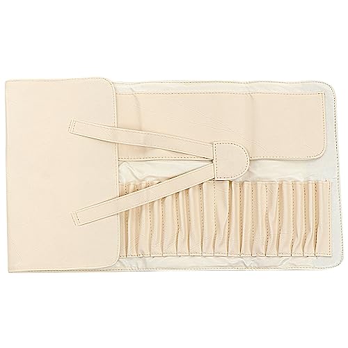 PACKOVE Praktische Make up Pinseltasche Faltbare Rolltasche Für Make up Pinsel Organizer Aus Pu Für Damen 18 Fächer Kompakt Und Tragbar Für Reisen von PACKOVE