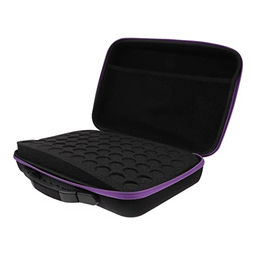 PACKOVE Tragbarer Organizer für 60 Flaschen Ätherisches Öl Aufbewahrungstasche für Ätherische Öle Leichtes Reiseetui Kompaktes Design Flaschenhalter mit Weichen Trennwänden von PACKOVE