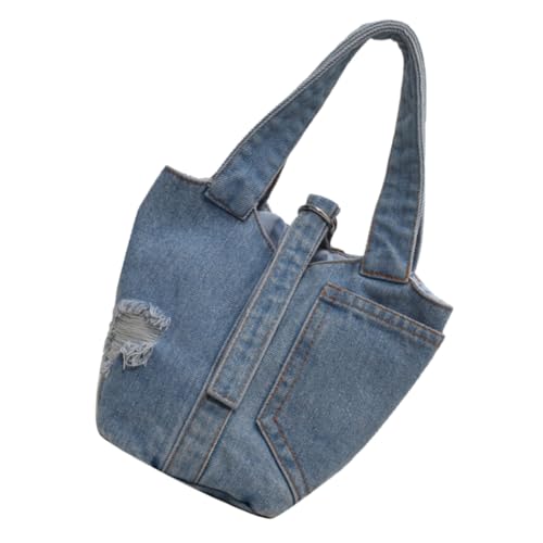 PACKOVE Damen-Jeans-geldbörse Tragbare Jeans-geldbörse Für Damen Jeans-geldbörse Für Die Reise Jeanshandtasche Für Damen Tragbare Jeanstasche Einkaufstasche Für Frauen Wild Denim Fräulein von PACKOVE