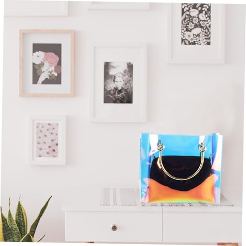 PACKOVE Transparente PVC Tote Bag mit Kette Wasserdichte Crossbody Schultertasche für Damen Modische Umhängetasche in Neuer Vielseitig für Alltag Shopping und Reisen Geeignet von PACKOVE