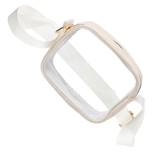 PACKOVE Transparente Umhängetasche für Damen Leichte und Tragbare Schultertasche für Reisen und Alltag mit Verstellbarem Riemen Durchsichtige Handtasche für Outdoor Aktivitäten von PACKOVE