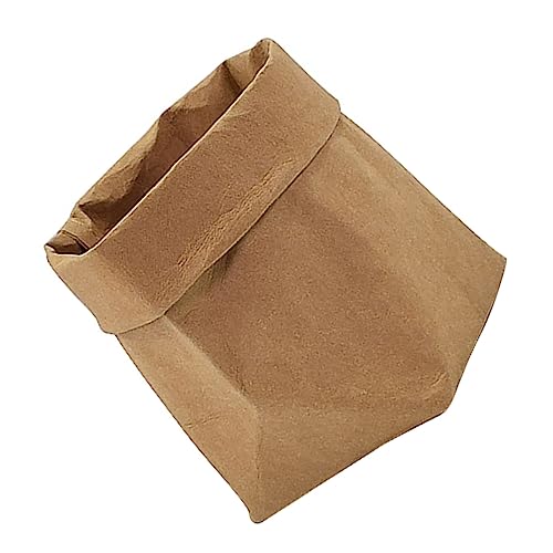 PACKOVE Tüte aus Kraftpapier lagercontainer vorratsbehälter kosmetikorganiser Make -up -Bürstenhalter Tischständerhalter Aufbewahrungskörbe aus Papier Desktop-Aufbewahrungskorb Khaki von PACKOVE