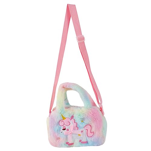 PACKOVE Einhorn-Tasche Klarer Rucksack Für Mädchen Cartoon-umhängetasche Kleinkind Geldbörse Mochila Transparente para Escuela Cartoon-geldbörse Kindertasche Reisen Plüsch Kosmetik von PACKOVE