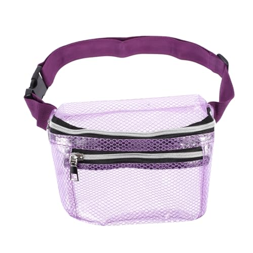 PACKOVE Umhängetasche gürteltasche aufbewahrungssack Work transparente Tasche mit Mesh-Dekor Lauftaschengürtel für Damen Telefonhalter Handy-Hüfttasche wasserdicht Brusttasche Fräulein TPU von PACKOVE