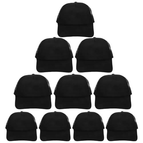 PACKOVE 10er-pack Personalisierte Coole Hüte – Blanko-mesh-baseballkappen Für Herren – Sublimations-trucker-cap in Großpackung von PACKOVE