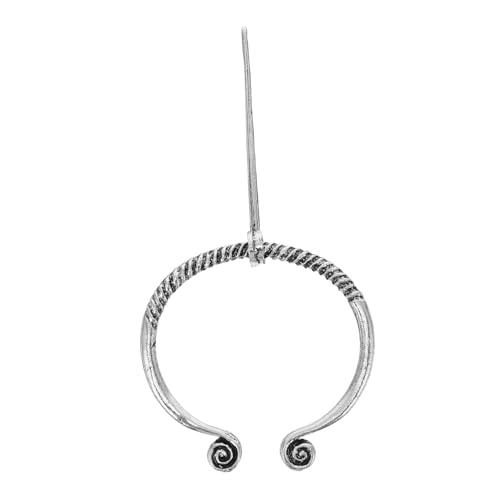 PACKOVE Viking Brosche Silberfarbene Anstecknadel aus Legierung Keltischer Stil Dekorativ für Kleidung Umhänge Taschen Gürtel für Larp Mittelalter Kostüme und Cosplay von PACKOVE