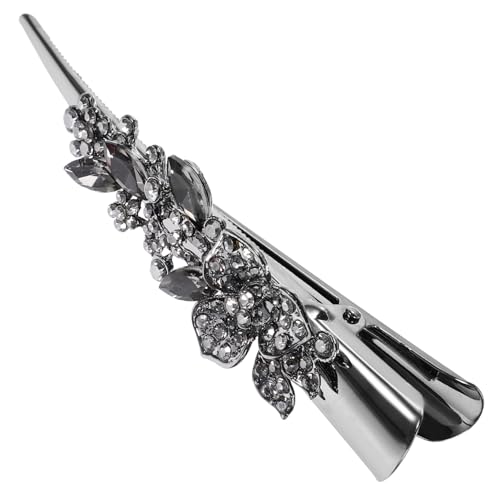 PACKOVE Strass Haarspange Damen Vintage Krokodilklemmen Glänzende Haarklammer für Dickes Haar Dekoratives Haar Accessoire für Alltag und Besondere Anlässe von PACKOVE