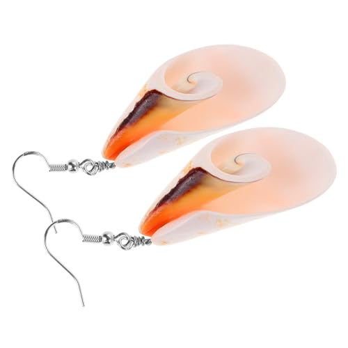 PACKOVE Vintage Damen Ohrhänger Muschelform Tropfenohrringe Nickelfrei Strandstil Schmuck für Alltag und Hochzeit von PACKOVE