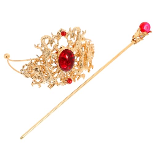 PACKOVE Vintage Haarklammer für Damen Dekorativer Haarschmuck im Retro Stil Geeignet für Hochzeiten Partys und Fotosessions Goldene Haarspange für Einen Einzigartigen Look von PACKOVE