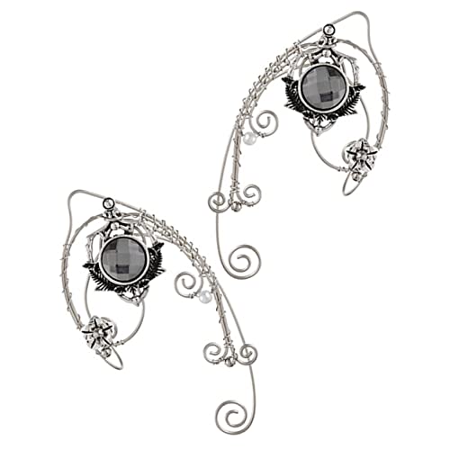 PACKOVE Vintage Ohrringe Für Frauen Ohrmanschetten Ohrringmanschetten Piercing Manschettenohrringe Aus Legierung Ohrzubehör Für Party Und Alltag von PACKOVE