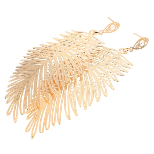 PACKOVE Vintage Ohrhänger aus Goldenem Legierungsmetall Kreatives Leichte Dangle Ohrringe für Damen Geeignet für Party Hochzeit und Alltag von PACKOVE