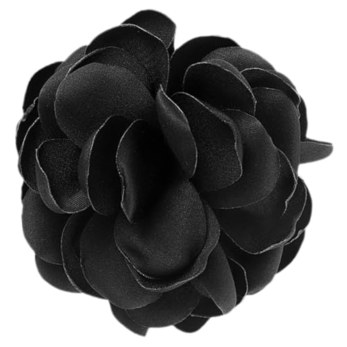 PACKOVE Vintage Rosenbrosche elegante Broschen schwarze Rosenbrosche Kleiderbrosche abstecknadeln pinns Weihnachtsstifte Anzugnadel Hutbrosche Blumen Zubehör Partei-Emblem Fräulein Stoff von PACKOVE