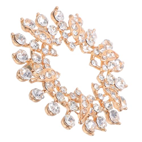 PACKOVE Vintage Strass Brosche Damen Glitzer Anstecknadel Zinklegierung Kleid Pin Schmuck für Hochzeit Party Mantel Accessoire von PACKOVE
