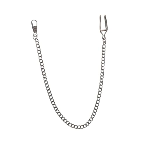 PACKOVE Taschenuhrkette Aus Metall Für Herren Vintage-Design Uhrenkette Clip-Kette Als Taschen Zubehör Ersatzkette Für Taschenuhren Langlebige Metallkette von PACKOVE