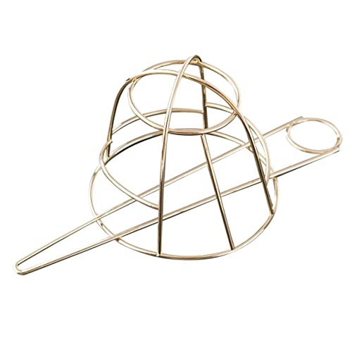 PACKOVE Vogelkäfig Haarnadel Braut Haarschmuck Hochzeits Haarschmuck Käfig Accessoires Damen Haarkäfig Für Dutts Vogelkäfig Kopfbedeckung Vogelkäfig Kopfclips Gold Käfighalter von PACKOVE