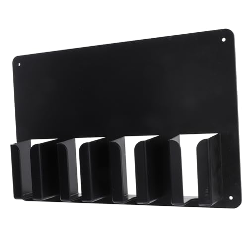 PACKOVE Wandmontierter Aufbewahrungshalter Für Haarschneider Multifunktionales Organizer-regal Für Friseure Und Haarwerkzeuge Zur Platzsparenden Montage Schwarz von PACKOVE