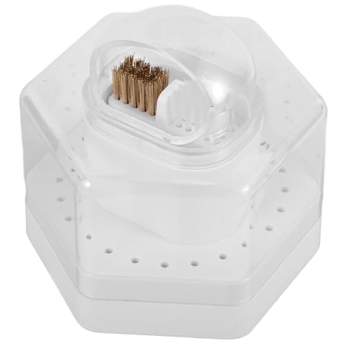 PACKOVE Nail Drill Bits Organizer Mit Fächern Praktische Aufbewahrungsbox Für Maniküre-werkzeuge Multifunktionale Halterung Für Nagelfräser Bits Für Salon Und Zuhause von PACKOVE