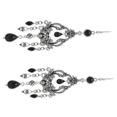 PACKOVE Wasserfall Ohrhänger Damen Vintage Boho Ohrschmuck mit Strass Wasserfall Tropfen Design Leicht und Langlebig für Alltag Festival Geschenk von PACKOVE