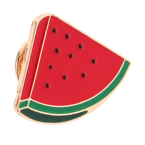 PACKOVE Wassermelonen Brosche aus Zinklegierung Modischer Leichter Anstecker in Fruchtform Eleganter Sweater Clip Dekorativer Schmuck für Pullover Kleider Schals für Frauen und Freunde von PACKOVE