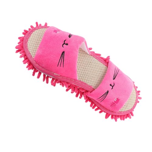 PACKOVE Weiche Waschbare Hausschuhe mit Cartoon-tiermotiv Rutschfeste Indoor-slippers für Damen Leichte Bequeme Reinigungsschuhe Wiederverwendbare Putzpantoffeln von PACKOVE
