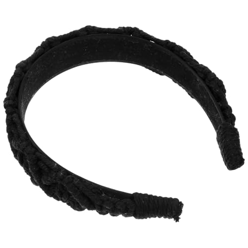 PACKOVE Weiches Baumwollseil Stirnband Damen Geflochtenes Haarband Breites Haarschmuck Accessoire Elegant Für Alltag Und Festliche Anlässe von PACKOVE