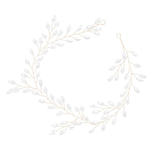 PACKOVE Weiches Ketten Stirnband Brautjungfern Stirnbänder Mädchen Hochzeit Edelsteine ​​Für Haarband Namensranke Strasssteine Brauthaarbänder Kopfschmuck Haarband Haarschmuck von PACKOVE