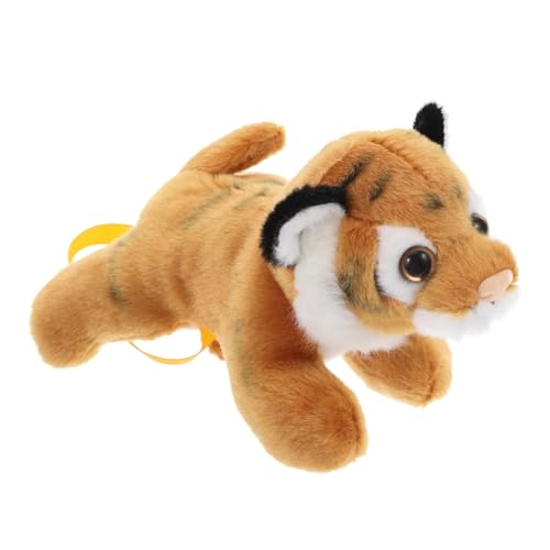 PACKOVE Weiches Kleines Tiger Plüschtier mit Innovativem Schulterdesign Kuscheliger Leichter Stofftiger für Deko Tragbares Kinderkuscheltier und Partyzubehör von PACKOVE