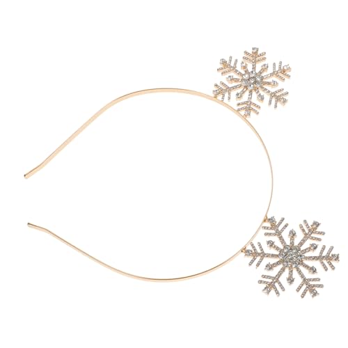 PACKOVE Weihnachts Haarband Damen mit Funkelnden Strasssteinen Leichter Party Haarschmuck für Festliche Anlässe Vielseitiges Stirnband für Weihnachten Silvester und Karneval von PACKOVE