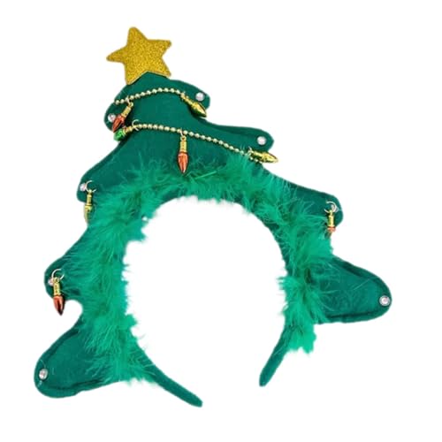 PACKOVE Weihnachtsbaum Haarreif Damen Party Kopfschmuck Leicht Bequem Festlich Modisch für Xmas Feiern Weihnachten Karneval Cosplay Geschenkidee von PACKOVE