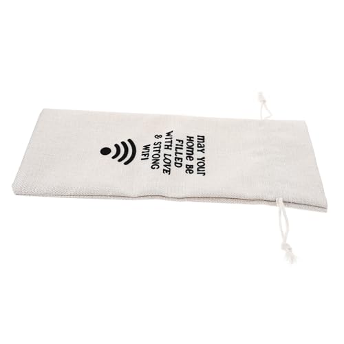 PACKOVE Weinflaschen-geschenktüte Mit Kordelzug Weintasche Aus Leinen Für Rotwein Whisky Und Bier Robust Und Wiederverwendbar Als Verpackung Für Weihnachts Und Neujahrs-Geschenke von PACKOVE