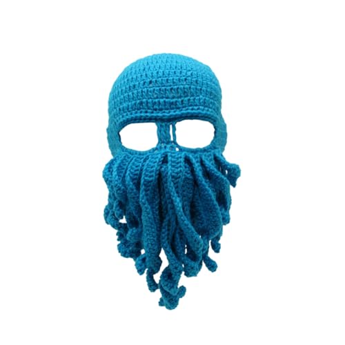 PACKOVE Tintenfischkappe Oktopus-Plüschtier Halloween-Maske Mütze Hut Skimaske stricken Hüte tiermotive mützenwolle genschenkideen hatset Oktopus-Hut Strickmütze Häkelmütze Garn Wollmütze von PACKOVE