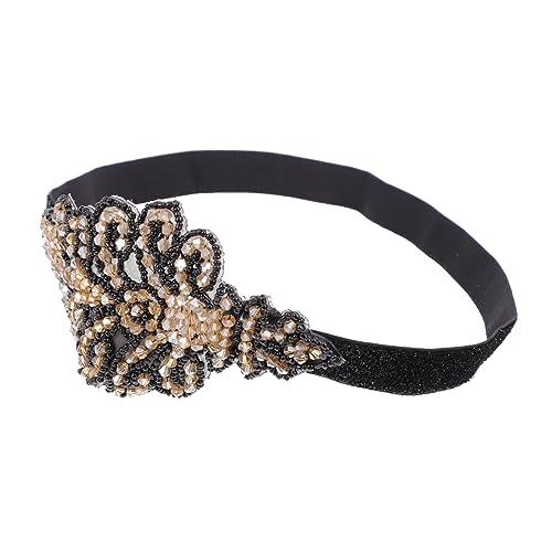 PACKOVE Zartes Stück Jahre Strass Haarband Vintage Kopfschmuck für Damen Party Zubehör Kostüm Accessoire Retro Flapper Haarband von PACKOVE