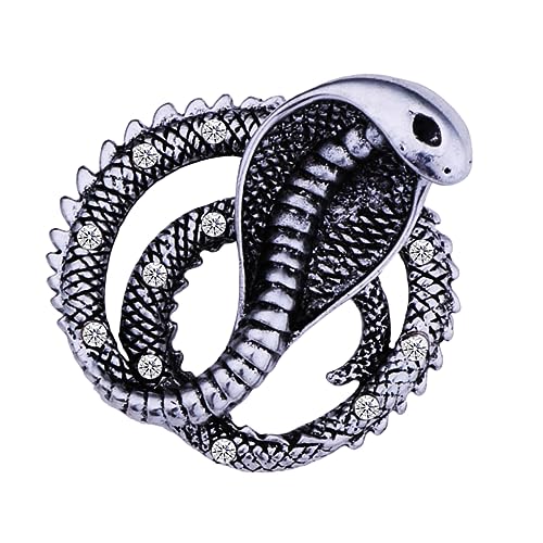 PACKOVE ägyptische Brosche Herren Accessoires Schmuck Armbinde Schlangenbrosche Emaille-Schmucknadel Neuheit Brustklammer Mann Brosche Business-Pin Unternehmen Zubehör Stift Kobra von PACKOVE