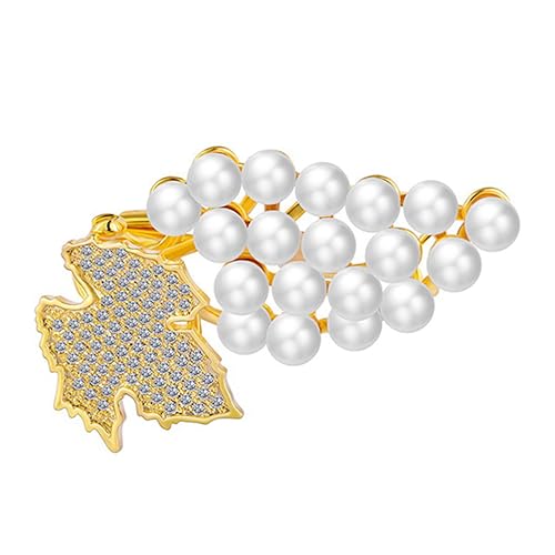 PACKOVE Schalbrosche Schmuck Broschen Perle Brustnadel trachtenmode pearl brooch Barock- von PACKOVE