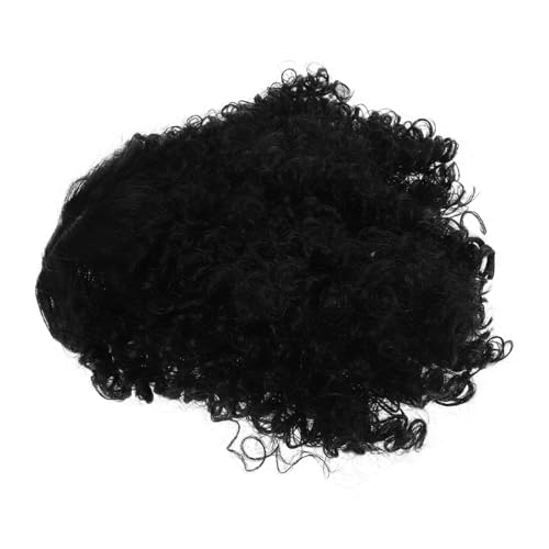 PACKOVE Lockige Perücke Für Frauen Kurz Echthaar Partyperücke Kostüm Cosplay Haarperücke Kopfschmuck Leicht Tragbar Geeignet Für Maskerade Und Verkleidungen von PACKOVE