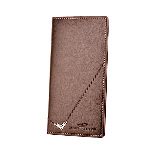 PACKOVE Praktische Geldbörse Für Herren Aus Hochwertigem Pu-Material Mit Reißverschlussdesign Langlebige Brieftasche Zum Aufbewahren Von Kreditkarten Und Bargeld von PACKOVE