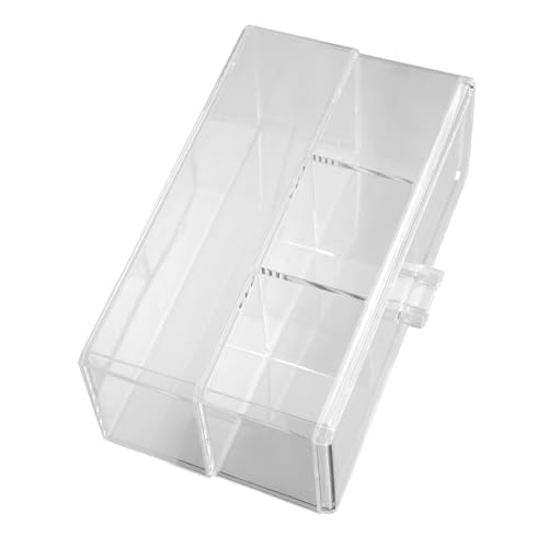 PACKOVE Makeup Organizer Mit Design Zwei Und Fächern Für Kosmetik Wattepads Und Wattestäbchen Für Schminktisch Und Schlafzimmer von PACKOVE