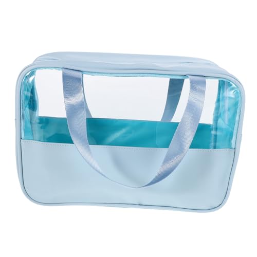 PACKOVE wasserdichte Make-up-Tasche Mit Großem Fassungsvermögen Tragegriff Und Praktischem Reise-Organizer Für Damen Kosmetiktasche Mit Patchwork-Design Für Handtaschen Und Schule von PACKOVE