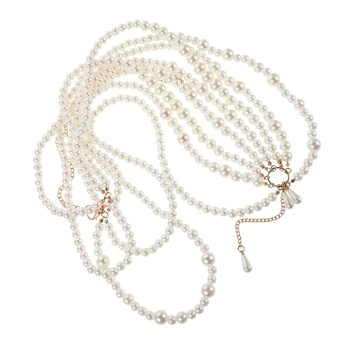 Strandperlen Gürtelkette Eleganter Taillenkettengürtel Mit Kunstperlen – Körperschmuck Für Frauen Für Strandpartys Raves Festivals Und Clubbing Strandperlen Gürtelkette Eleganter Taillenkettengürtel Mit Kunstperlen – Körperschmuck Für Frauen Für Strandpartys Raves Festivals Und Clubbing von PACKOVE