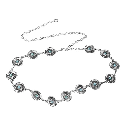 Taillenkette für Damen Metall mit Achatverzierung Eleganter Gürtel für Kleider Verstellbar Robust für Modebewusste Outfits Taillenkette für Damen Metall mit Achatverzierung Eleganter Gürtel für Kleider Verstellbar Robust für Modebewusste Outfits von PACKOVE