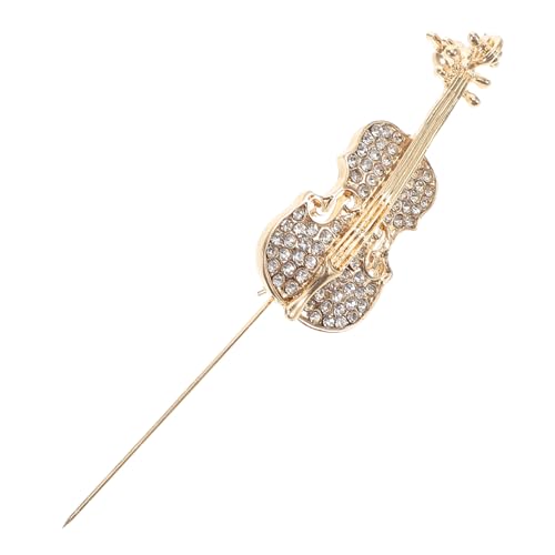 PACKOVE Geigenbrosche mit Strass Anstecknadel für Damen Modisches Accessoire Legierung für Anzug Pullover Rucksack Vielseitig Kombinierbar von PACKOVE