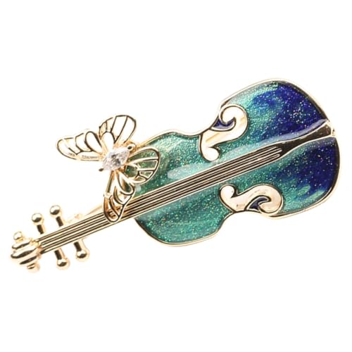 Vintage Violin Brosche Kreative Anstecknadel Hochwertigem Legierungs Material zur Dekoration von Kleidern Taschen Schals für Musikliebhaber von PACKOVE