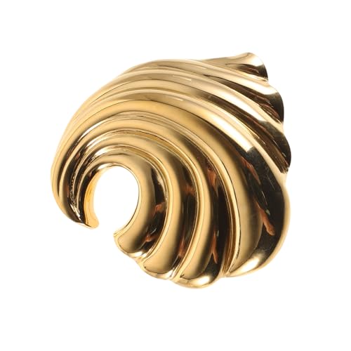 PACKOVE Wellenbrosche Aus Edelstahl Für Mäntel Jacken Schals Und Tücher Stilvolles Und Langlebiges Accessoire Mit Künstlerischem Design von PACKOVE