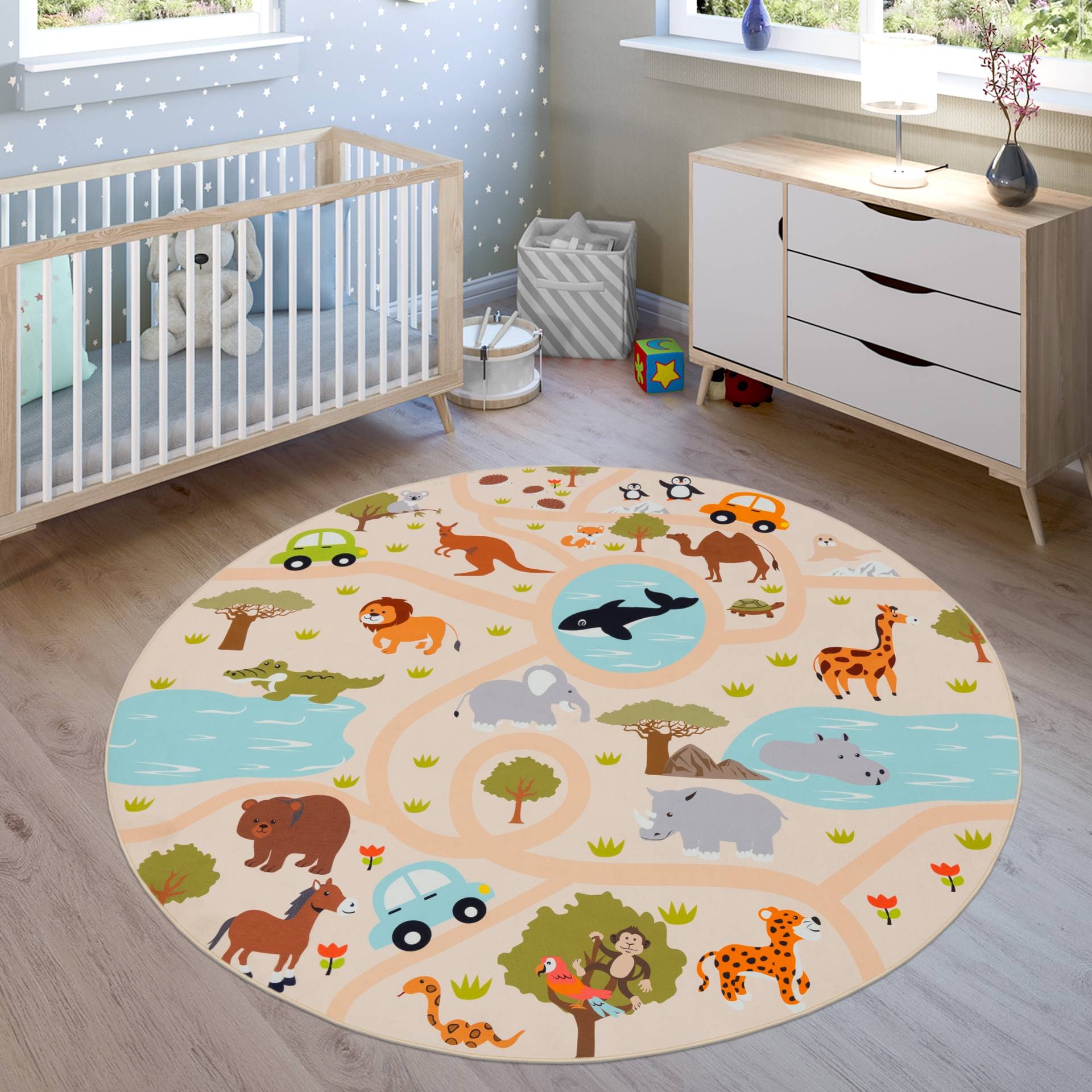 Paco Home Kinderteppich "Bino 580", rund von PACO HOME