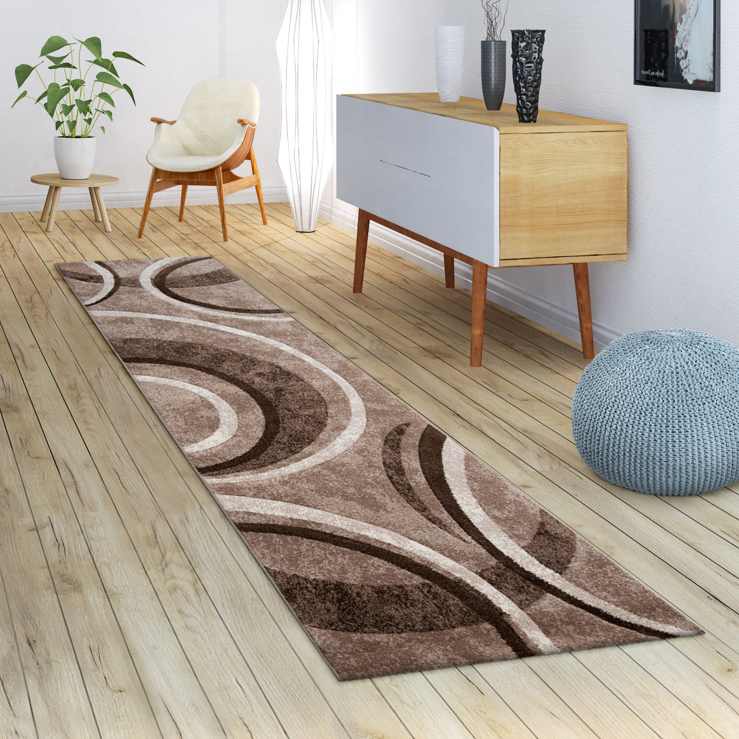 Paco Home Teppich "Brillance 758" rechteckig 14 mm Höhe Kurzflor, modernes geometrisches Design, auch als Läufer von PACO HOME