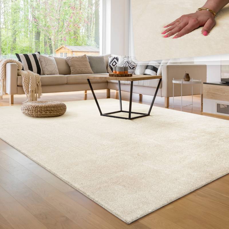 Paco Home Teppich "Cadiz 630" rechteckig 14 mm Höhe Uni-Farben, besonders weich, waschbar, auch als Läufer erhältlich Paco Home Teppich "Cadiz 630" rechteckig 14 mm Höhe Uni-Farben, besonders weich, waschbar, auch als Läufer erhältlich von PACO HOME