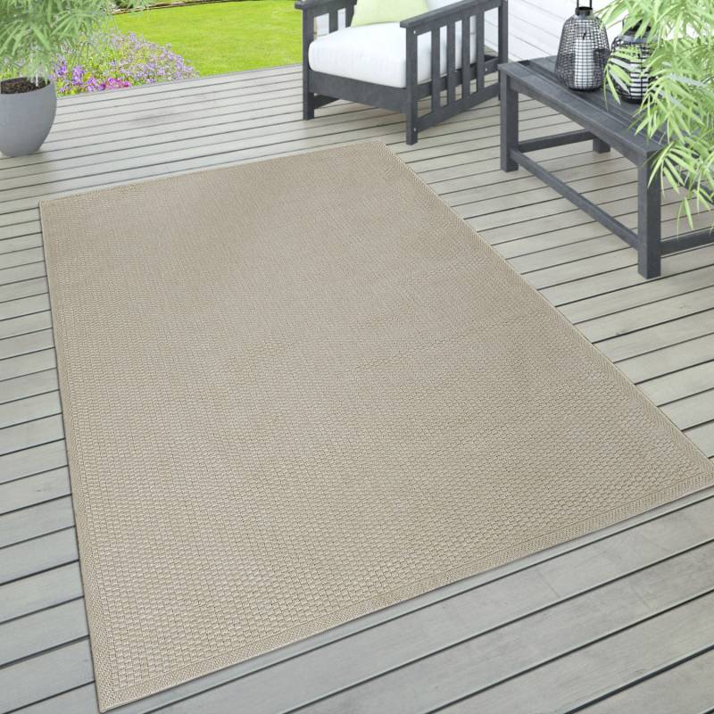 Paco Home Teppich "Timber 125" rechteckig 4 mm Höhe Flachgewebe, Sisal Optik, auch als Läufer, In- und Outdoor geeignet von PACO HOME
